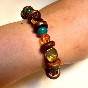 Golden wood 🪵 & Pumpkin 🎃 Fall 🍂🍁 Bracelet⭐️